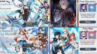 4.8 BANNERS(Shenhe, Nilou), FREE CHARACTER, FREE SKIN, MOUNTING SYSTEM! About 4.8 - Genshin Impact