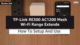 TP Link RE300 AC1200 Mesh Wi Fi Range Extender - How to Setup & Use