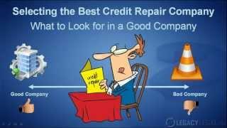 Selecting the Best Credit Repair Company