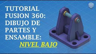 Tutorial Autodesk Fusion 360: Lift point: Dibujo de partes y ensamble: Nivel bajo