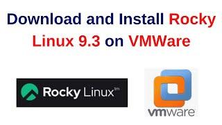 How to download and install rocky linux 9.3 on VMWare | How to install Rocky Linux on VMWare 2024