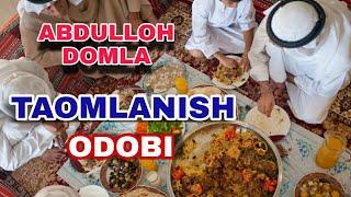 ABDULLOH DOMLA "OVQATLANISH ODOBI HAQIDA" @IlmnuriOfficial