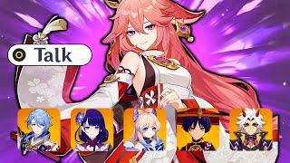 Yae Miko has some interesting voice lines about Ayato, Scaramouche, Kuki Shinobu | Genshin Impact