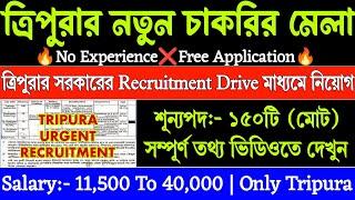 Today tripura job news | tripura latest job news | agartala private job news today |Tripura job fair