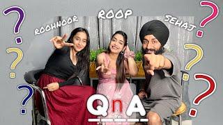 QnA Vlog With @RoohnoorKaur  || Reply To All Q ?? || Sehaj Arora Gurpreet Kaur || Viral Couple