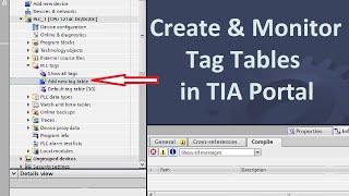 Create & Monitor Tag Tables in TIA Portal | AEAB Pvt. Ltd. NOIDA