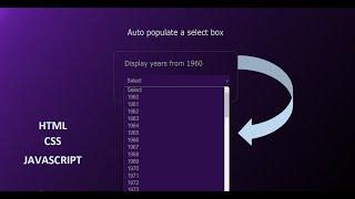 How to auto populate a select box using JavaScript