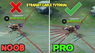 STRAIGHT CABLE TUTORIAL  ( HARDEST FANNY CABLE ) MASTER in 8 MINS   - MLBB