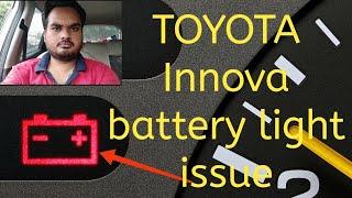 Toyota Innova | Battery light in dashboard but alternator is working fine | Solved