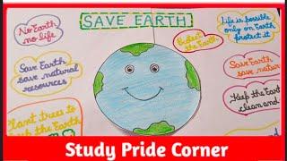 Save Earth | Save Earth Poster | Save Earth Drawing | Poster Making Save Earth