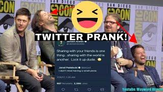 Jared Padalecki and Misha Collins Lose It! Over THAT Twitter Prank