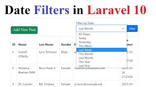 Date Filters in Laravel 10