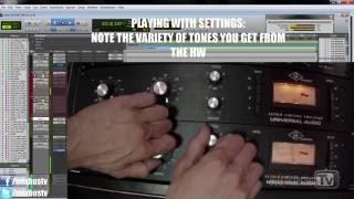 Universal Audio 1176LN FET Compressor Hardware vs Plugin comparison - Bass Guitar best settings