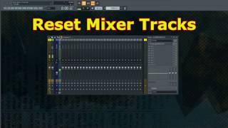 Reset Mixer Tracks In FL Studio 20