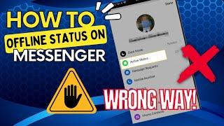 HOW TO TURN OFF ONLINE STATUS IN FACEBOOK MESSENGER 2023