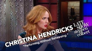 Christina Hendricks Went Numb Before Singing With Stephen