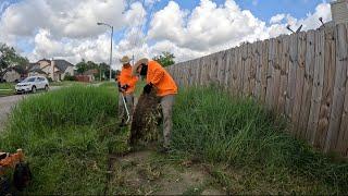 It was an ABSOLUTE NIGHTMARE mowing this YARD, and you WON’T BELIEVE why