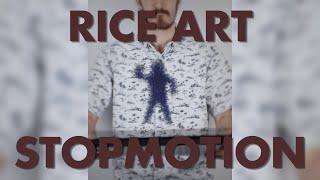 Making a Video with FALLING RICE | Rice Art Stopmotion