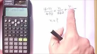 How to solve an equation using scientific calculator.