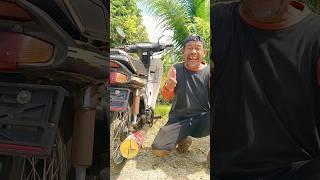 CARA BUAT KNALPOT BEBEK JADI MOTOR TRAIL #diy #viral #art #craft #video #shorts