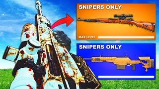 The SNIPERS ONLY Win Challenge in Warzone 3!