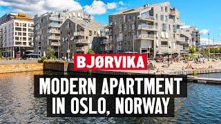 Living in Norway | Modern apartment tour in Bjørvika, Oslo