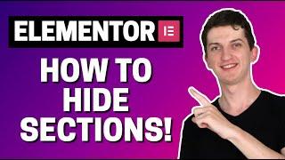 How To Hide Sections From Mobile In Elementor (How To Hide Section)