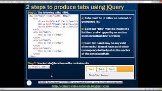 jQuery tabs in asp net