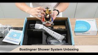 Bostingner Shower System 10 Inch Push Button Set Unboxing and Review