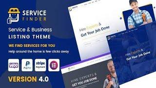 Service Finder - Provider and Business Listing WordPress Theme Free Download