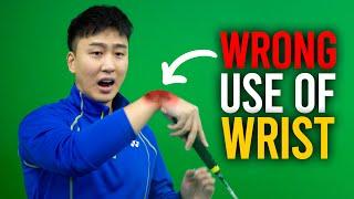 How to use Wrist CORRECTLY in Badminton
