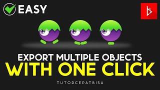 INKSCAPE TUTORIAL - Export Multiple Object With One Click !