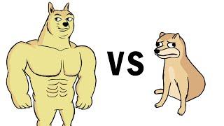 Animation in the 30's VS Animation Now (Swole Doge vs. Cheems Animated)