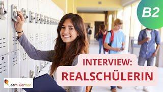 Realschule Deutschland | Secondary School in Germany | Hören | Radiointerview | Learn German | B2