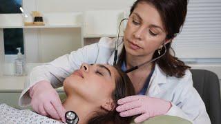 ASMR Comprehensive Medical Exam: Scalp, Face, Head, Abdomen, Back | Sleep Treatment, Soft Spoken