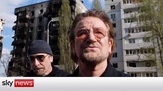 Ukraine War: U2 frontman Bono performs in Kyiv metro station