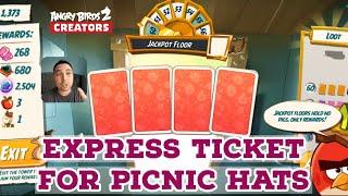 Express Ticket for Picnic Hats | The Fika Adventure Angry Birds 2