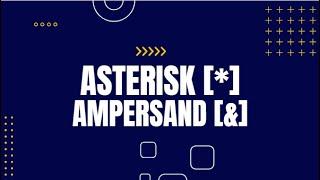 How to use Asterisk[*] and Ampersand[&] in Excel.