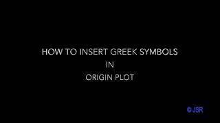 #OriginTutorials 5: How To Insert Greek Symbols in Axis Titles of the Plot (with Audio)