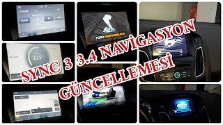 Ford Sync 3 3.4 Navigasyon lu sürüm e güncelleme