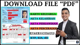 Cara Download KTP, Kartu Keluarga, Akta Kelahiran dll pada Aplikasi Identitas Kependudukan Digital