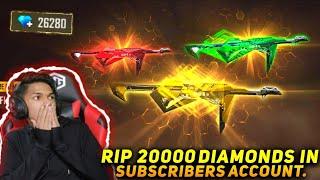 Buying All 4 Legendary MP40 Skin From Incubator Royale In Subscriber Account  At Garena Free Fire