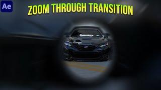 Smooth Zoom Through Transition Effect in After Effects