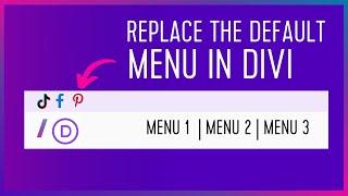 How To Change the Social Icons On Your Divi Default Header | Divi Menu Tutorial