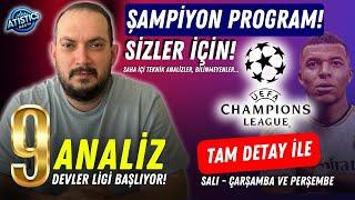 ŞAMPİYONLARIN HAFTASI 17-18-19 Eylül, Salı - Çarşamba - Perşembe 2024 İddaa Tahminleri | Atistics TV