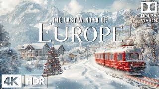 Europe Winter 4K ️Wonderful Snowy Scenery With Epic Cinematic Music