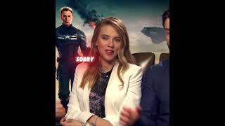 Scarlett Johansson is upset by Chris Evans' "Hemsworth is best looking" comment - Steve Rogers Edit