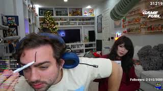 Mizkif DRAWS an 'L' On His FOREHEAD w/ Emiru | "you're actually so stupid" - Emiru to Miz