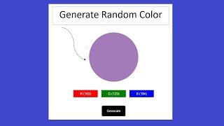 RGB random color using javascript