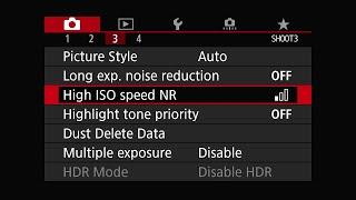 CANON high ISO speed noise reduction EXPLAINED. What, where and how.